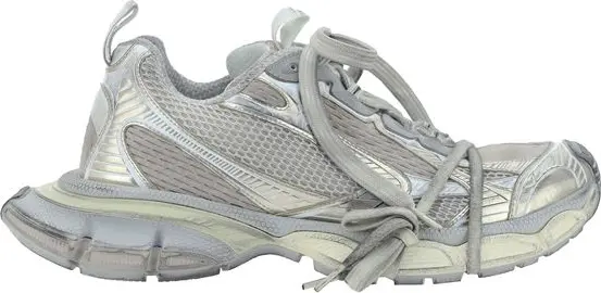 Gray Polyethylene Chunky Sneakers