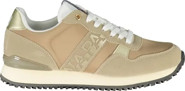 Beige Polyester Women Sneaker