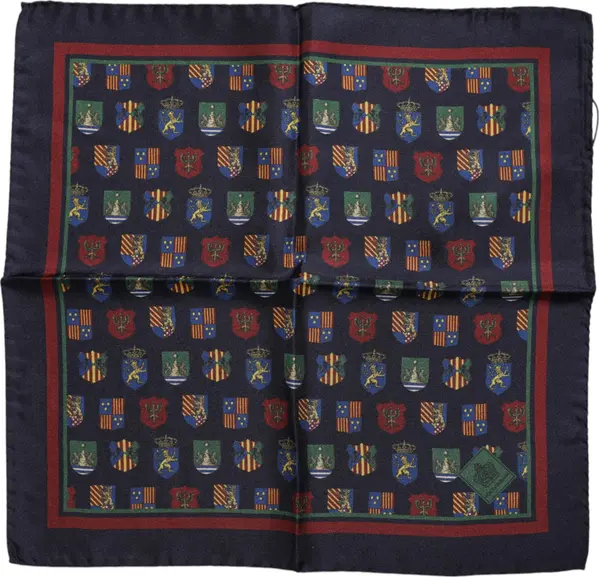 Multicolor Medals Square Foulard Scarf