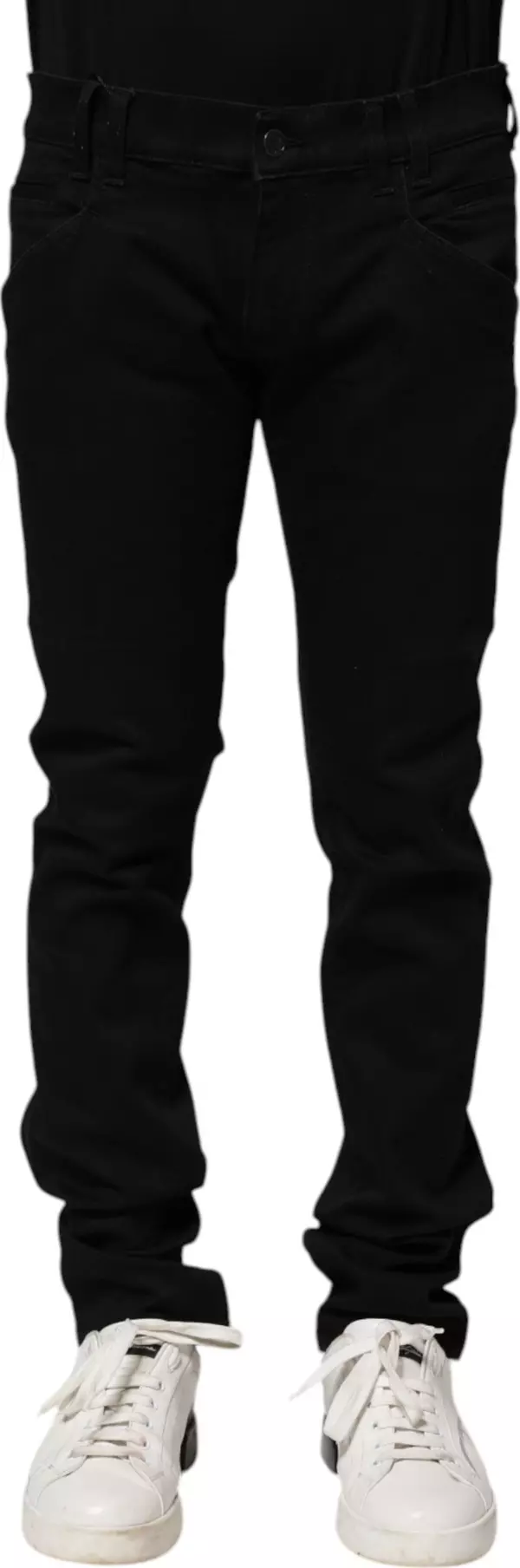 Black Cotton Skinny Men Denim Jeans
