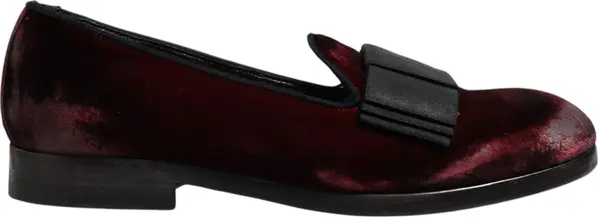Red Velvet Men Slip On Loafers Dress Shoes