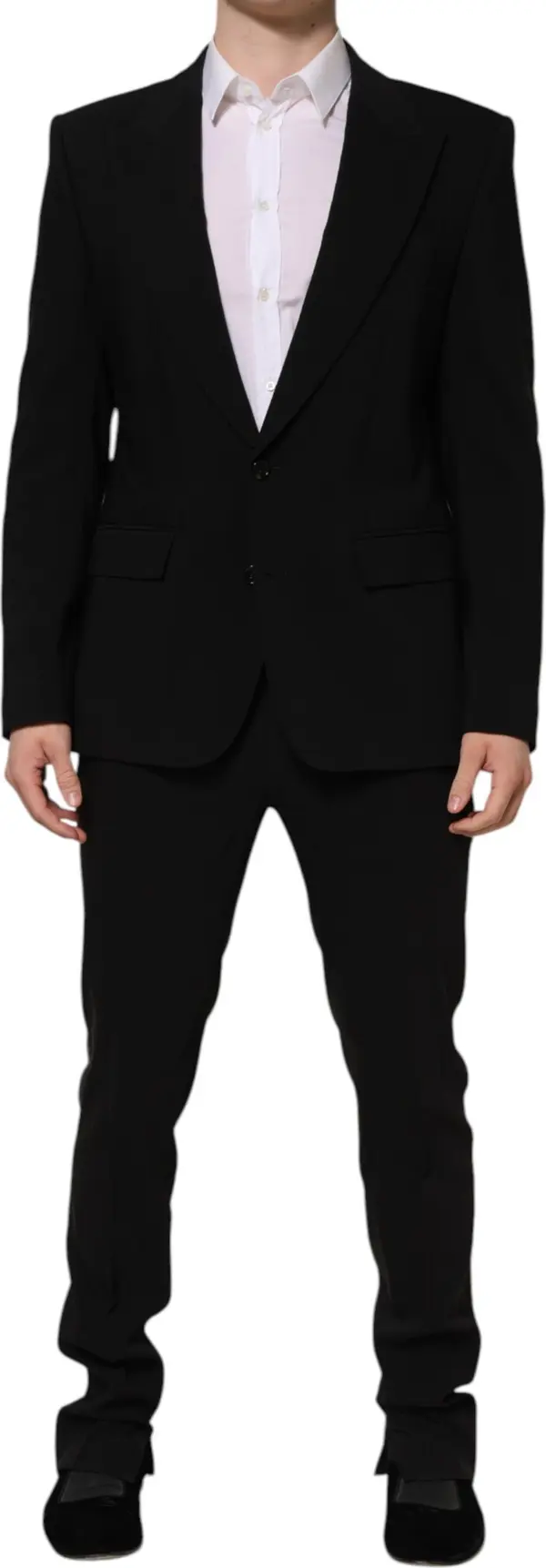 Black MARTINI Single Breasted 2 Piece Suit