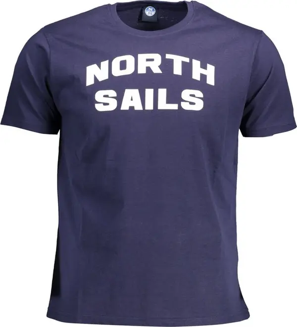 Blue Cotton Men's T-Shirt