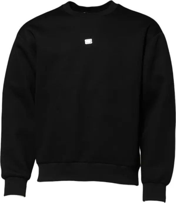 Black Modal DG Logo Plaque Pullover Sweater
