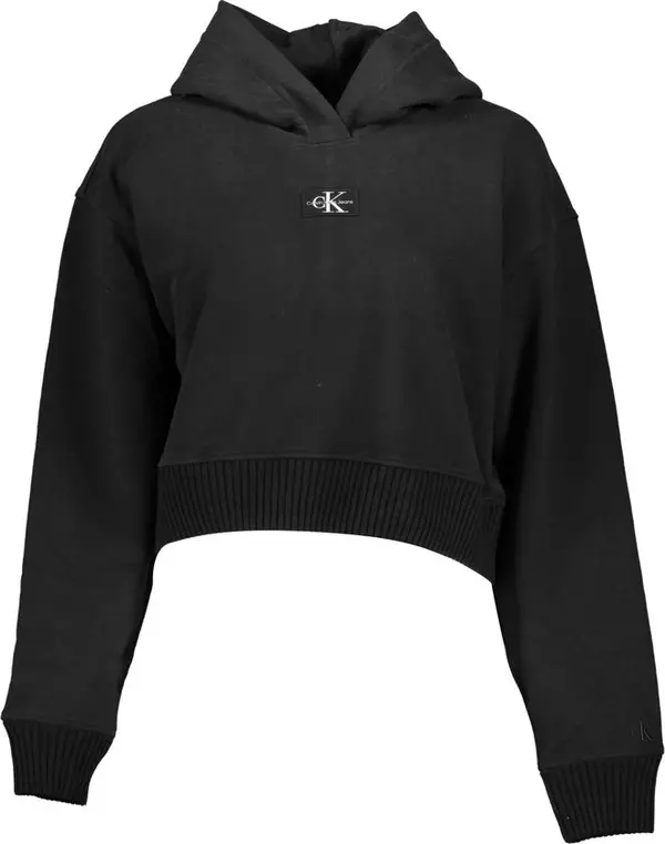 Black Cotton Women's Sweatshirt