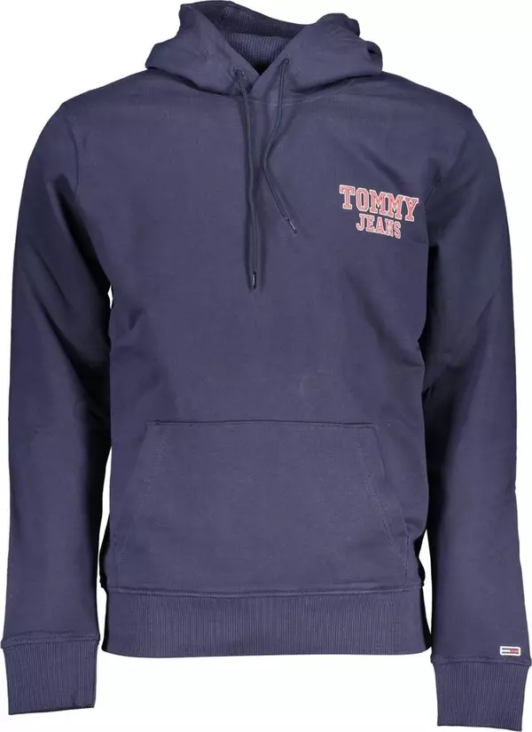 Blue Cotton Men's Hoodie