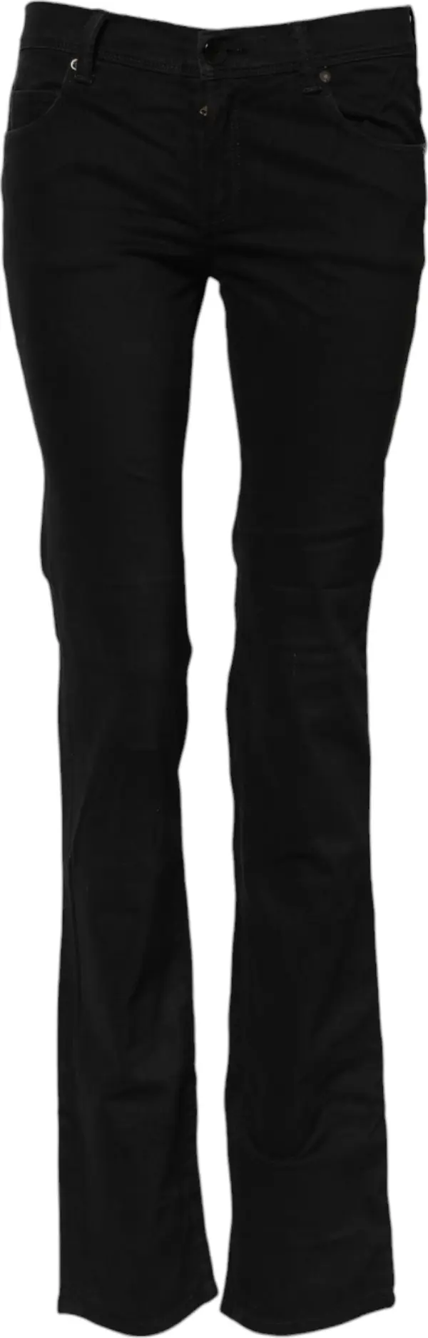 Black Cotton Stretch Flared Bootcut Denim Jeans