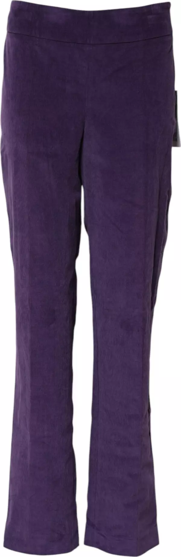 Purple High Waisted Flared Pants