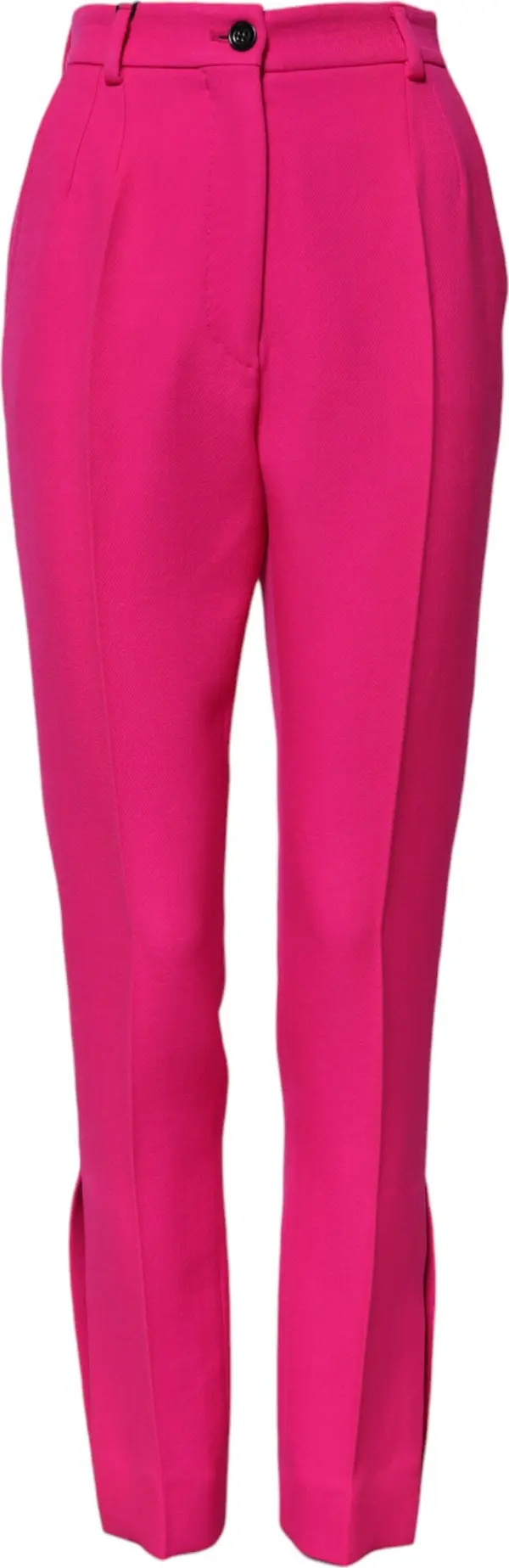 Fuchsia Pink HighWaist Tapered Trouser Pants