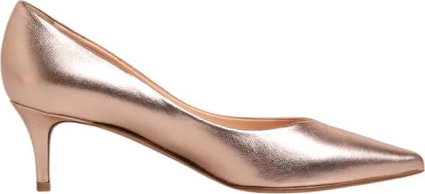 Pink Leather Pumps Stiletto Heels Slip On Shoes
