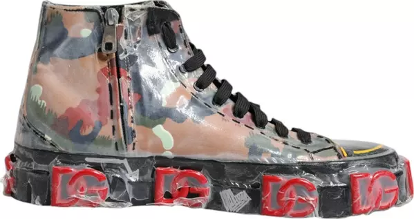 Multicolor Camouflage High Top Sneakers Shoes