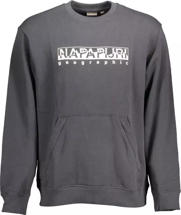 Black Cotton Men's Sweatshirt