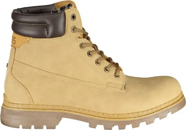 Beige Polyurethane Women Ankle Boot