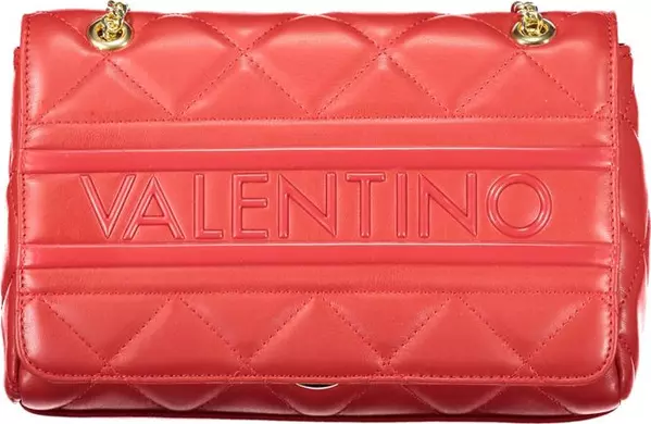 Rosso Polyurethane Women's Bag with Chain and Internal Pockets