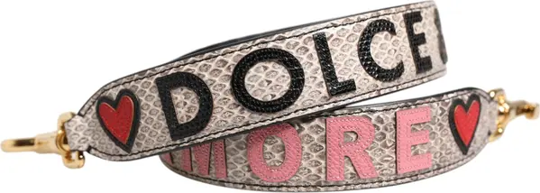 Multicolor DG AMORE Patch Bag Accessory Shoulder Strap