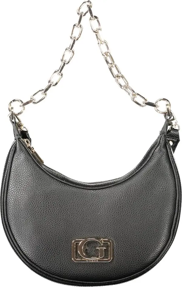 Black Polyurethane Women's Handbag