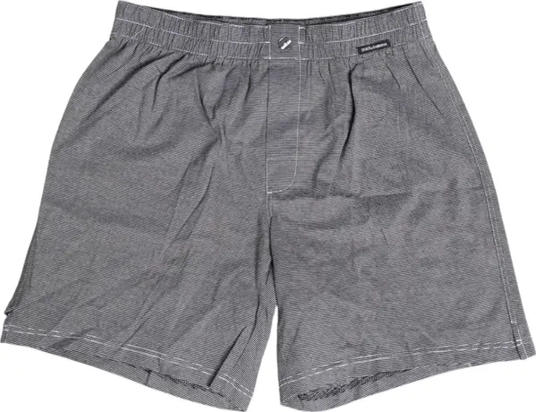 Gray Striped Cotton Regular Boxer Underwear