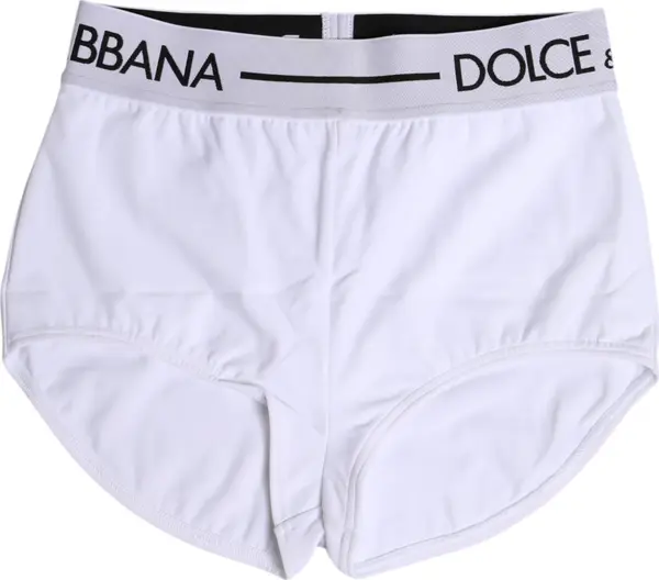 White Nylon Logo Waistband Boxer Brief Underwear