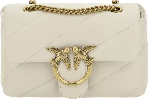 White Calf Leather Bos Taurus Shoulder Bag