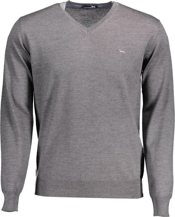 Grigio Lana Uomo Maglia