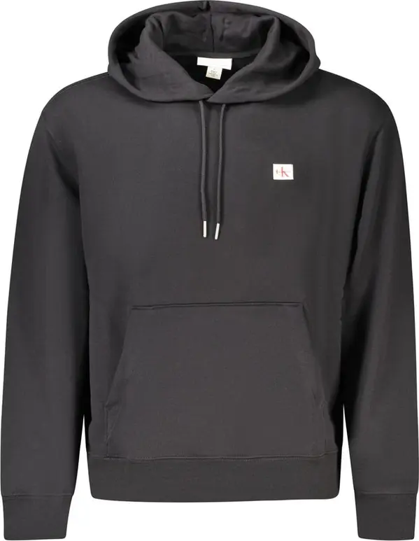 Black Cotton Men's Sweatshirt