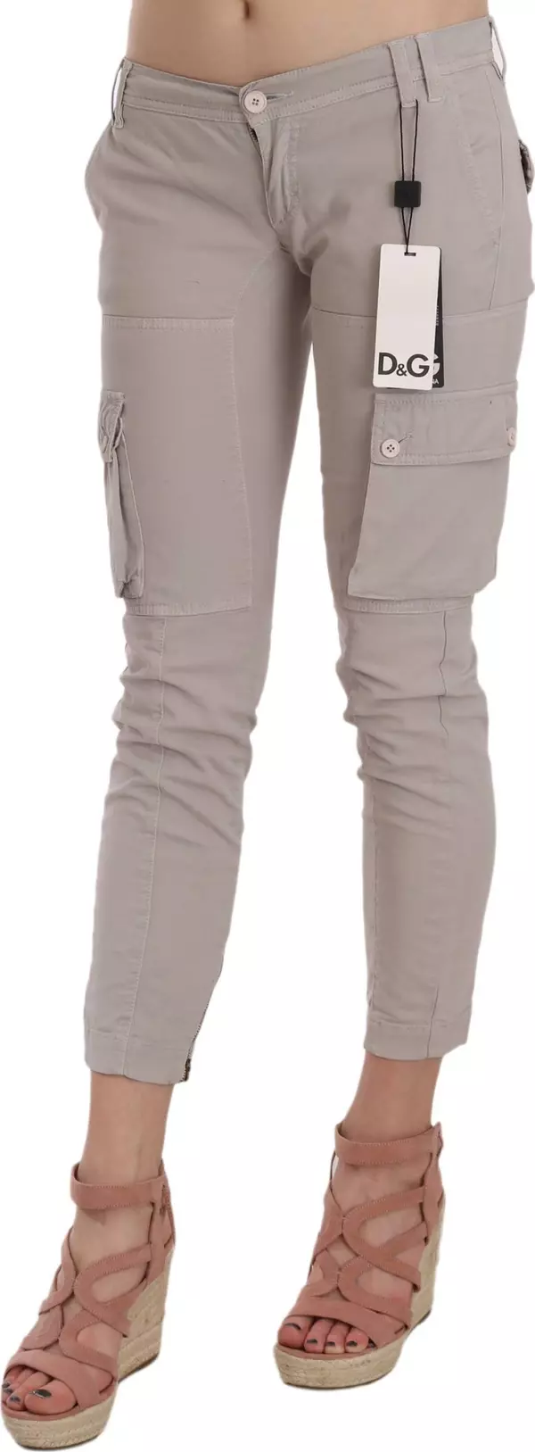 Casual Fitted Khaki Trousers Pants