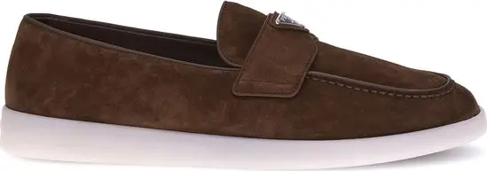 Brown Calf Leather Bos Taurus Slip-On Loafers