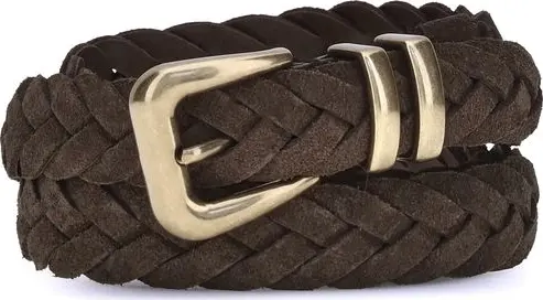 Brown Calf Leather Bos Taurus Belt