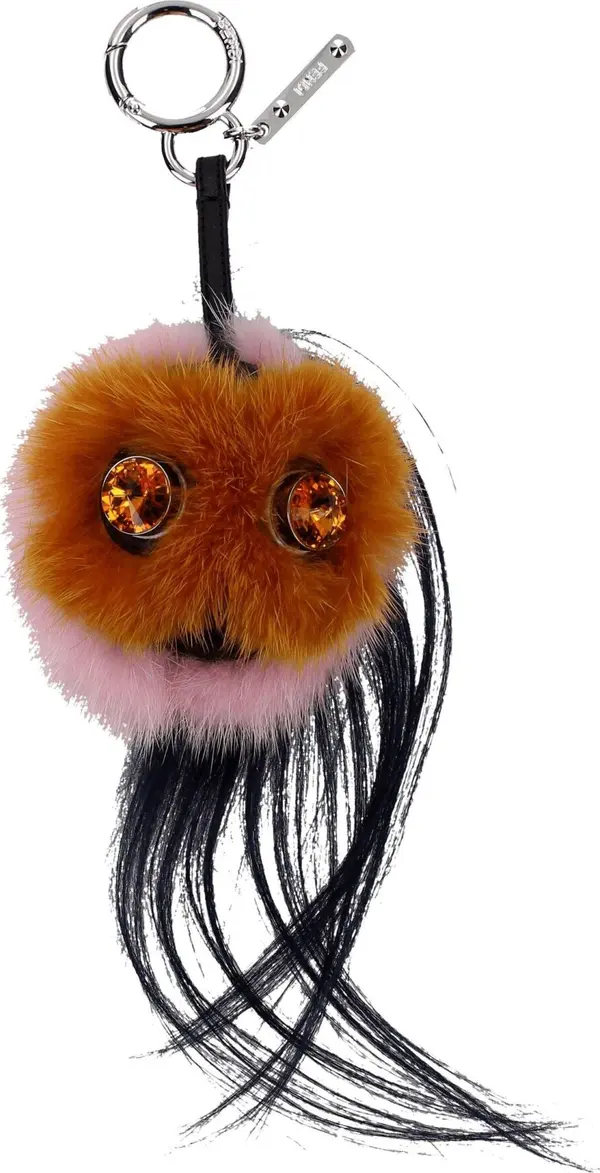 Brown Fur Keychain