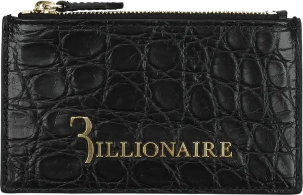 Black Crocodile Cardholder