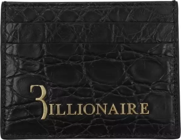 Black Crocodile Cardholder