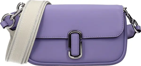 Purple Leather Crossbody Bag