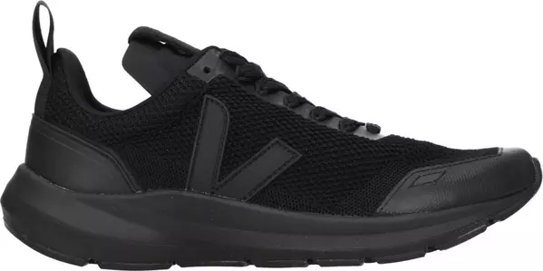 Black Fabric Athletic Sneakers