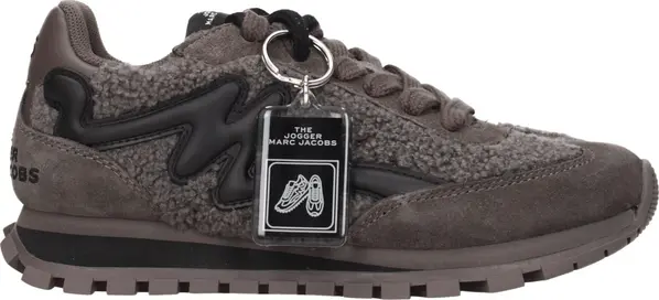 Gray Fur Chunky Sneakers