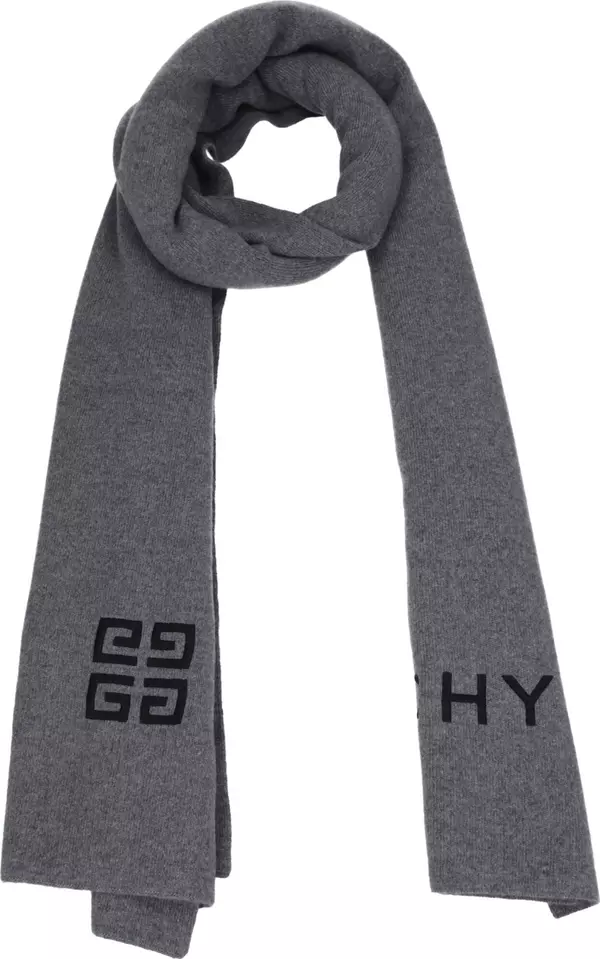 Gray Wool Scarf
