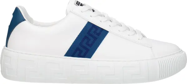 White Leather Low Top Sneakers