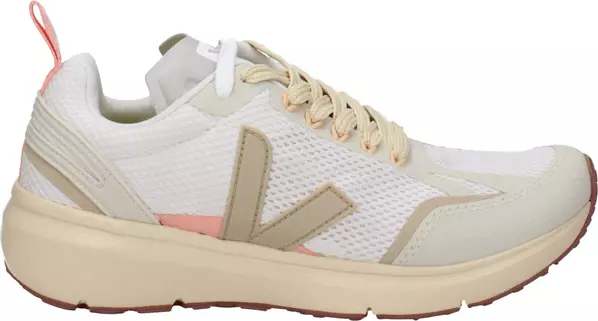 Beige Fabric Athletic Sneakers