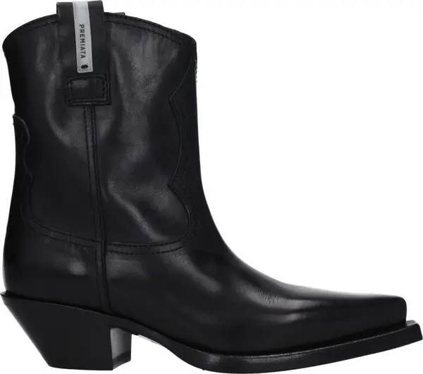 Black Leather Ankle Boots
