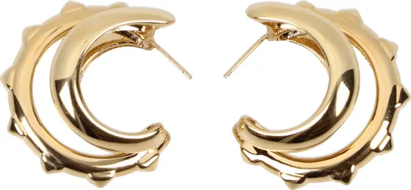 Gold Metal Earrings