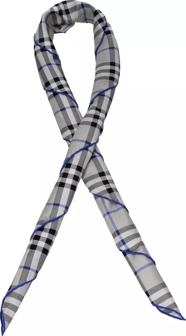 Gray Silk Foulard