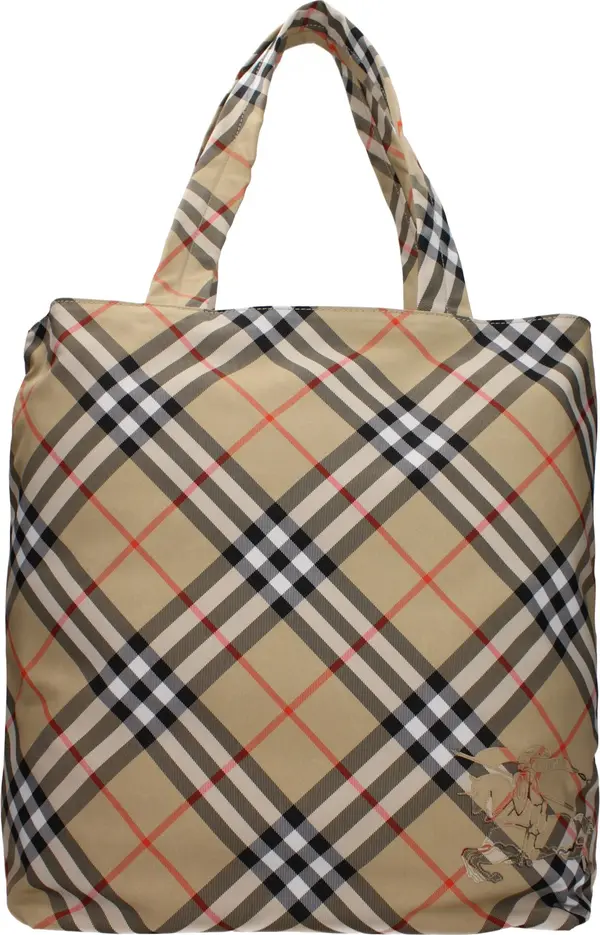 Beige Fabric Shoulder Bag