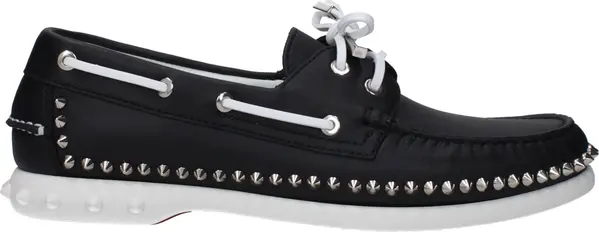 Black Leather Slip-On Loafers