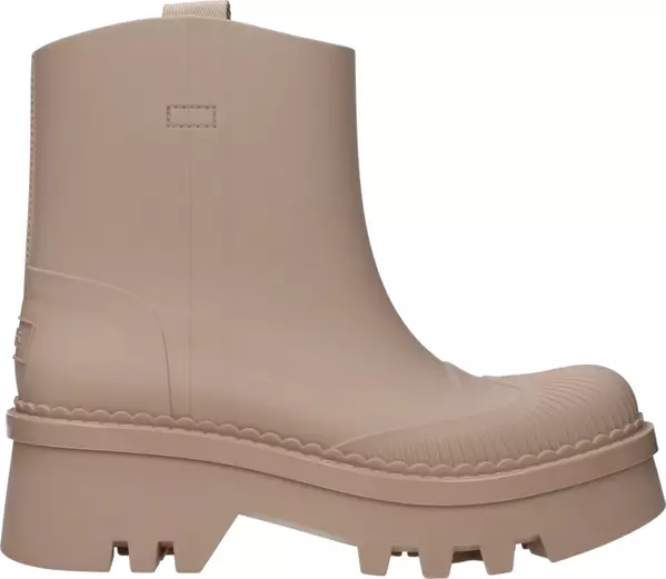 Pink Cotton Ankle Boots