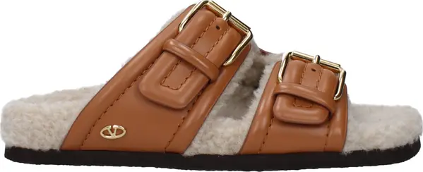 Brown Leather Slippers