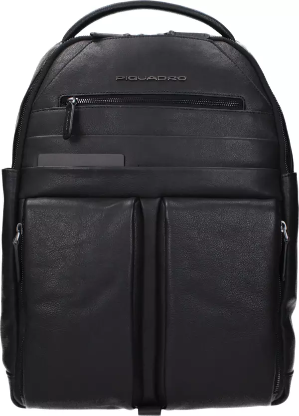 Black Leather Backpack