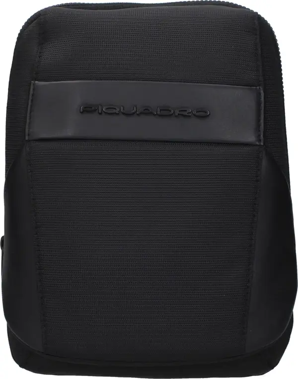 Black Fabric Crossbody Bag