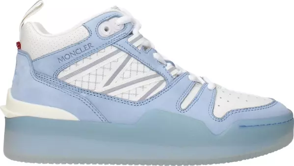 White Leather High Top Sneakers