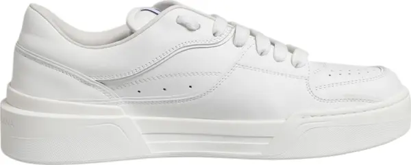White Miami Leather Low Top Sneakers Shoes