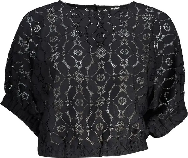 Black Polyester Women's Blouse
