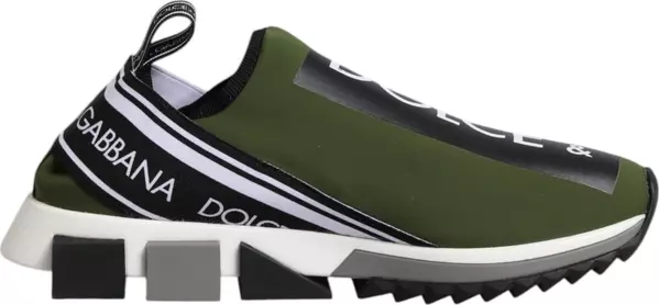 Green Logo Low Top Sorrento Men Sneakers Shoes